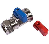 Merriway BH02052 - Lavado Hot Machine Y La Válvula Recta Fría (Paquete De 1)