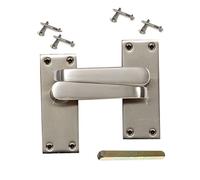 Merriway BH02108 - Mango Latch Victoriana Set 113 Mm, Matt Chrome (Paquete De 1)
