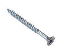 Merriway BH02488 - Avellanado Twinthread Pozi Tornillo 8 X 1-1/4", Galvanizado Brillante (Paquete De 100)