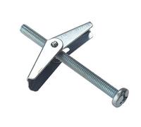 Merriway BH02493 - Ala Primavera Toggle Con Máquina Tornillo M3 X 50 Mm (Paquete De 4)