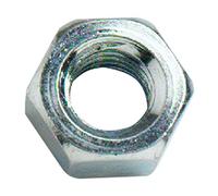Merriway BH02530 - Acero Tuerca Hexagonal 1/4", Galvanizado Brillante (Paquete De 15)