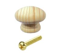 Merriway BH02561 - Pino Perilla De Puerta 45 Mm Con Tornillo Y Insertar, Sin Lacar (Paquete De 4)