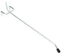 Merriway BH02664 - Pared Perforada Solo Gancho 150 Mm Para 25 Junta Mm, Galvanizado Brillante (Paquete De 10)