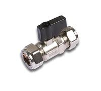 Merriway BH02901 - Aislar La Válvula De 15 Mm Con Manija, Chrome (Paquete De 1)