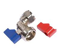 Merriway BH02905 - El Lavado De La Válvula De La Máquina Y El Mango Angulado 15 Mm X 3/4 Bsp (Paquete De 1)