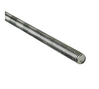 Merriway BH03016 Varilla roscada 1 pie, chapada en zinc (paquete de 2), M8 x 0.3 m, Set de 2 Piezas