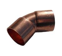 Merriway BH03075 - Extremo De Alimentación De Montaje De 45 Grados Codo 15 Mm (Paquete De 2)