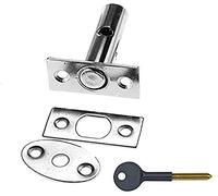 Merriway BH03299 Perno y Llave para Puerta, Cromado 63 mm, 2.3/8"