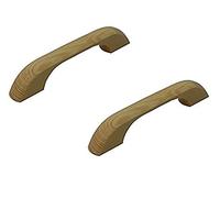 Merriway bh03366 pino 'd' Handle fijación trasera, sin lacar 100 mm - (2 piezas)
