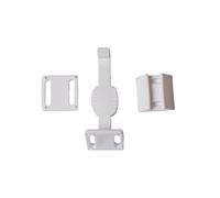 Merriway bh03373 resistente a prueba de niños cajón/puerta - pestillo de plástico blanco, Pack de 6