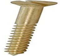 Merriway BH03453 Tornillo de latón macizo CSK ranurado 5/8 x 6 (paquete, Pack de 20