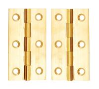 Merriway BH03470-38mm sólida bisagra de latón tope (paquete de 2)