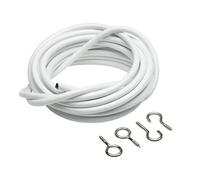 Merriway BH03874 - Cortina de alambre con 2 ganchos y ojos (500 cm)