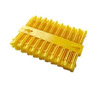 Merriway BH03945 Tapón de pared Std amarillo para adaptarse a tamaños de taladro 4-6, Set de 2 Piezas