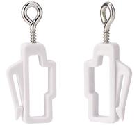 Merriway BH03997 - Tope para cortinero para combinar con línea blanca - Blanco, Paquete de 2