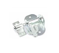 Merriway bh04074 Oval Cerrojo Puerta ZP acabado 100 mm - blanco (2 piezas)