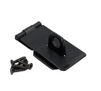 Merriway BH04256 75 x 40 mm Negro Seguridad Cerrojo y Grapa - Plata