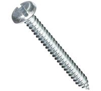 Merriway BH04313 14 x 2 tornillos autorroscantes chapados en zinc brillante, pack de 10