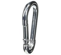 Merriway bh04345 M7 (9/32 pulgadas) brillante chapado en Zinc Mosquetón Mosquetón de acero rápido enlace - Pack de 2