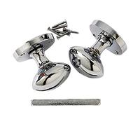 Merriway BH04387 Juego de pomos cromados victorianos