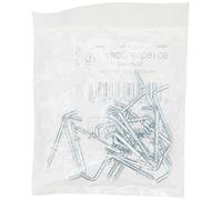 Merriway bh04452 cromado cuadrado Shouldered Dresser Ganchos, 25 mm (1 pulgada) - Pack de 24