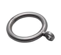 Merriway BH04511 Anillo de Varilla de plástico de 25 mm ID x 33 mm OD con Ojo Fijo, Gris, Set de 24 Piezas