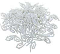 Merriway BH04576 - Ganchos de la cortina de nylon - blanco (paquete de 100)