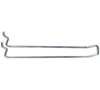 Merriway BH04852 Gancho para Tablero de Clavijas BZP 150 mm, Chapado en Zinc Brillante, Set de 24 Piezas