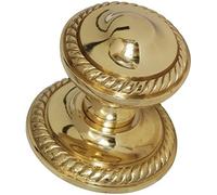 Merriway bh04911 Georgian armario para puerta de armario pomo latón 19 mm, set de 2 piezas