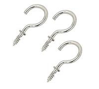 Merriway bh05156 Shouldered taza ganchos para colgar cromado 50 mm, set de 10 piezas
