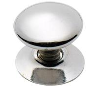 Merriway bh05186 puerta pomo latón cromado Victorian 25 mm, set de 5 piezas