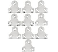 Merriway bh05296 cristal espejo Picture Hanging Placa redonda, cromado 32 mm, set de 10 piezas