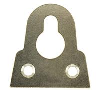 Merriway bh05299 cristal espejo Picture Hanging Placa ranurada latón chapado 50 mm, juego de 4 piezas