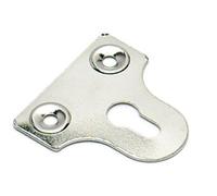 Merriway bh05301 cristal espejo Picture Hanging Placa ranurada cromado 38 mm, set de 10 piezas