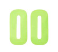 Merriway bh05614 150 mm (6 pulgadas) caja de alta visibilidad reflectante autoadhesivo pelable caja de basura de plástico cubo de la basura número 0 - amarillo (Pack de 2)