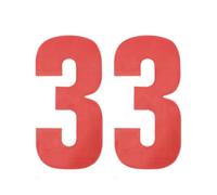 Merriway bh05631 150 mm (6 pulgadas) caja de alta visibilidad reflectante autoadhesivo pelable caja de basura de plástico cubo de la basura número 3, color rojo (Pack de 2)