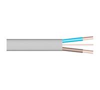 Merriway bh05686 soporte de doble y cables de toma a tierra eléctrico, 10 m, 1.0 mm, color gris, blanco, BH05687