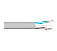 Merriway bh05686 soporte de doble y cables de toma a tierra eléctrico, 10 m, 1.0 mm, color gris, blanco, BH05686