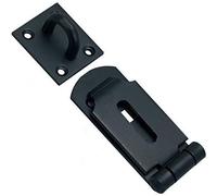Merriway BH05717 Merriway BH05717-Cerrojo de Seguridad Resistente y Grapa de 175 x 58 x 4 mm, Color Negro