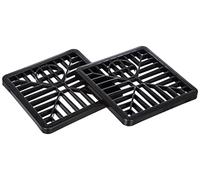 Merriway bh05743 onestopdiy. Com - Rejilla de plástico, 150 mm (6 pulgadas) cuadrado, negro, pack de 2