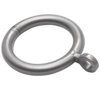 Merriway bh05949 cortina de plástico cortina Polo Rod Anillos con fijo ojo, interior Dia. 28 mm (1.1/4 pulgadas) Outer Dia. 40 mm (1.1/2 pulgadas) - gris, 24 unidades, blanco, BH05949