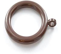 Merriway bh05952 cortina de plástico cortina Polo Rod Anillos con fijo ojo, interior Dia. 28 mm (1.1/4 pulgadas) Outer Dia. 40 mm (1.1/2 pulgadas), color marrón oscuro, pack de 25