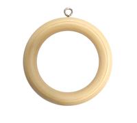 Merriway bh05954 de madera para barra de cortina para barra de cortinas Anillos con tornillos de ojo, de diámetro interno. 45 mm (1,3/4 pulgadas) Outer Dia. 64 mm (2,1/2 pulgadas),pack de 10, BH05956