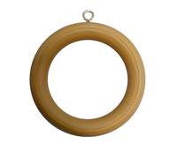 Merriway bh05960 de madera para barra de cortina para barra de cortinas Anillos con tornillos de ojo, de diámetro interno. 48 mm (1,15/16 pulgadas) Outer Dia. 70 mm (2.3/4 Inch), pack de 10