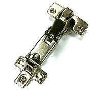 Merriway bh06014 armario Bisagra 35 mm 190 grado Cruciform ZP slide-on mitad Overlay, Set de 2 piezas