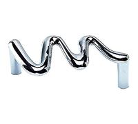 Merriway bh06131 armario armario mango Zig Zag estilo Metal cromado 64 mm, set de 4 piezas