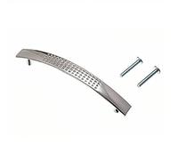 Merriway bh06136 armario tirador para puerta de armario 'd' Metal cromado mate con hoyuelos 96 mm, set de 4 piezas