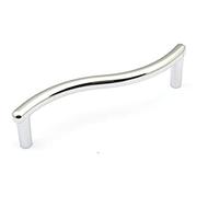Merriway bh06163 armario armario mango pull, 96 mm, cromado brillante, juego de 4 piezas