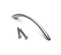 Merriway bh06173 armario armario mango derecho lazo níquel 96 mm, set de 4 piezas
