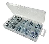 Merriway bh06565 Surtido de self locking nylon dBA Hardware - tuercas hexagonales) en (un 10 compartimento funda de transporte.